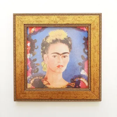 Quadro As Cores de Frida - artesanato de Estudio Bananeira
