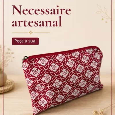 Necessaire simples 1 - artesanato de Djulik