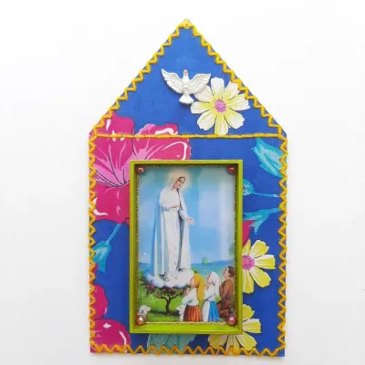 Capelinha N. S. de Fátima - artesanato de Estudio Bananeira