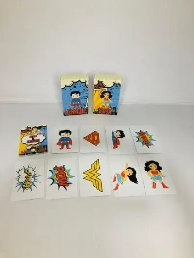 Jogo da Memória Super Heróis, Mulher Maravilha/super Homen - artesanato de Fina Essência Papelaria Personalizada