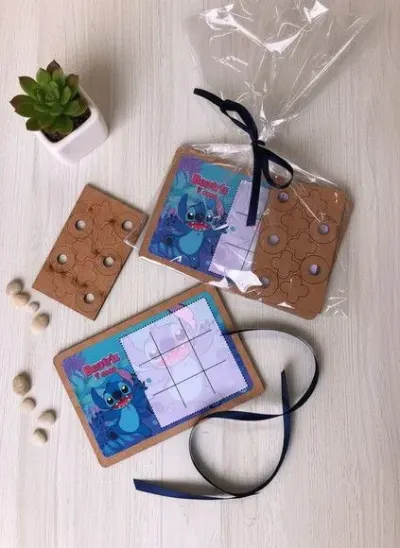 Jogo da Velha - Stitch Personalizado - artesanato de Mi Papelaria Criativa