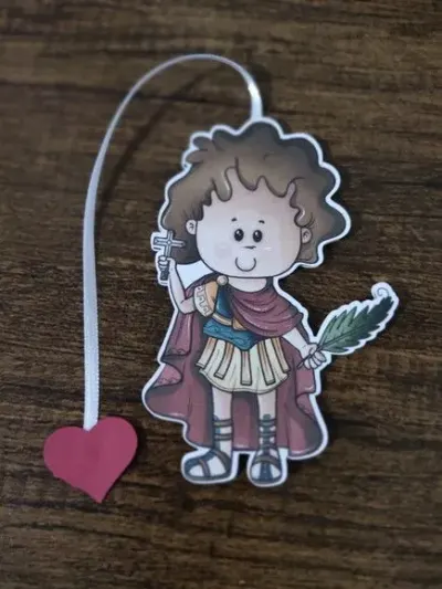 Marcador de Página 08 cm - Santo Expedito T - artesanato de Emejhu Personalizados