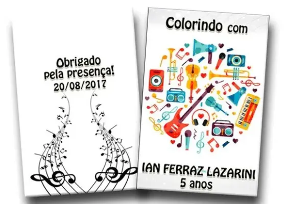 revista colorir musica 14x10 - artesanato de PAPCRIE