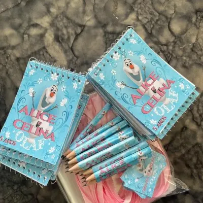 Bloquinho Olaf Personalizado - artesanato de Artmanha Lembrancinhas