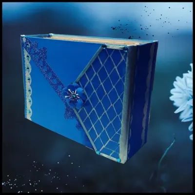 Álbum de Fotos Personalizados Blue 2 - artesanato de Ateliê de Criação Usina Caseira