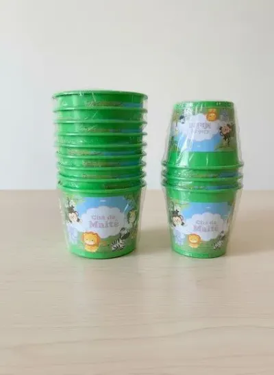 Baldinho 1,5l Safari Personalizado - artesanato de Mi Papelaria Criativa