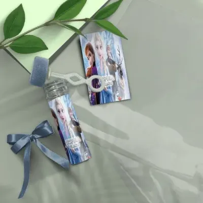 Bolha de Sabão - Frozen Personalizado - artesanato de Mi Papelaria Criativa