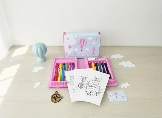 Estojinho de Pintura - Balao Personalizado - artesanato de Mi Papelaria Criativa