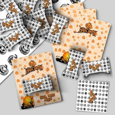 Cartão com Bala - Halloween Personalizado - artesanato de Mi Papelaria Criativa