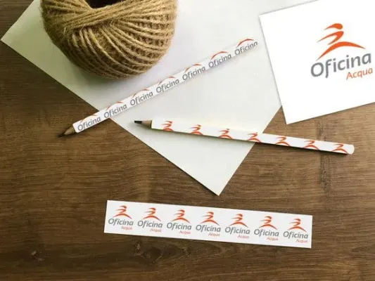 Lápis Logo Marca Personalizado - artesanato de Mi Papelaria Criativa