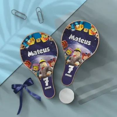 Raquete Ping Pong - Roblox Personalizada - artesanato de Mi Papelaria Criativa