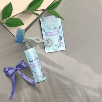 Bolha de Sabão - Fundo do Mar Sereia Personalizado - artesanato de Mi Papelaria Criativa