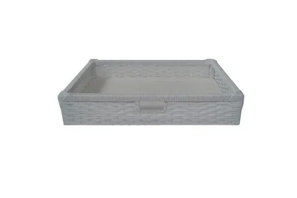 Gaveta Sintético Branco 40x42x07 - artesanato de Mundo Urbano