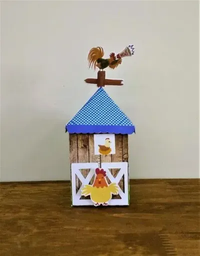 Caixa Celeiro Fazendinha - artesanato de Fina Essência Papelaria Personalizada