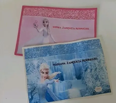 Jogo americano infantil Frozen - artesanato de Innovare Studio