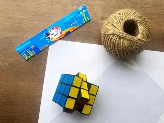 Cubo Mágico Baby Shark Personalizado - artesanato de Mi Papelaria Criativa