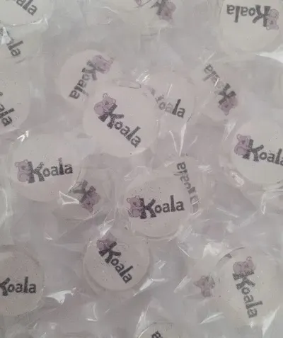 Bala com Logo - artesanato de Lollipops Cristal