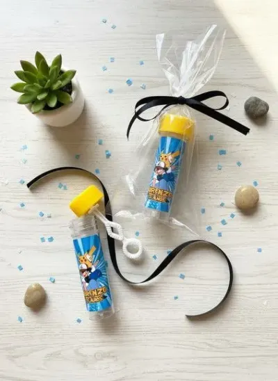Bolha de Sabão - Pokemon Personalizado - artesanato de Mi Papelaria Criativa