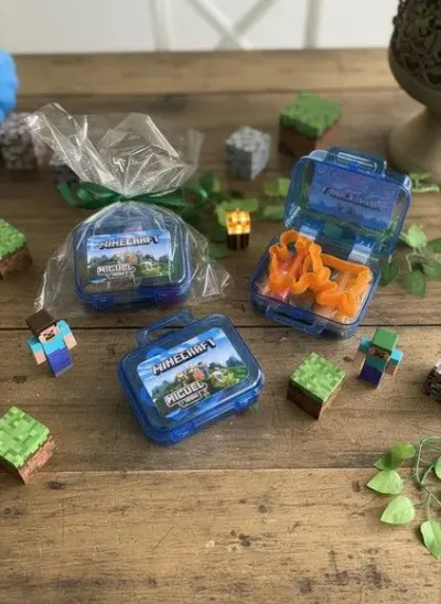 Mini Maleta - Minecraft Personalizada - artesanato de Mi Papelaria Criativa