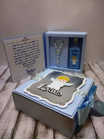 Lembrança Padrinhos de batismo - artesanato de Fina Essência Papelaria Personalizada