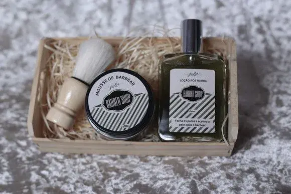 Kit Masculino Barbear - artesanato de Juliana Biz - casa e bem estar