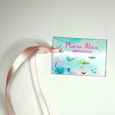 Tag Fundo do Mar Personalizada - artesanato de Mi Papelaria Criativa
