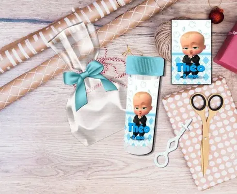 Bolha de Sabão Poderoso Chefinho Personalizada - artesanato de Artmanha Lembrancinhas