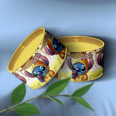 Tubo Lata - Stitch Páscoa Personalizada - artesanato de Mi Papelaria Criativa