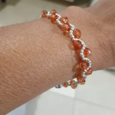 Pulseira Charlotte - artesanato de jani biju  e artesa