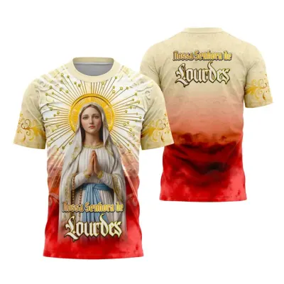 Camisa Nossa Senhora de Lourdes - artesanato de JD PRINT 3D