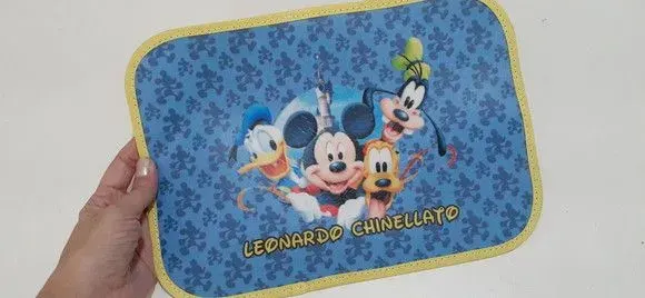 Jogo americano infantil Mickey - artesanato de Innovare Studio