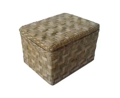 Taboa Caixa Natural 35x22x30 - artesanato de Mundo Urbano