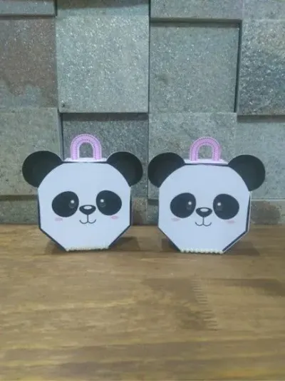 Mini maleta Panda - artesanato de Fina Essência Papelaria Personalizada
