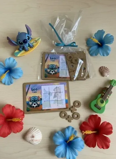 Jogo da Velha - Stitch Personalizado - artesanato de Mi Papelaria Criativa