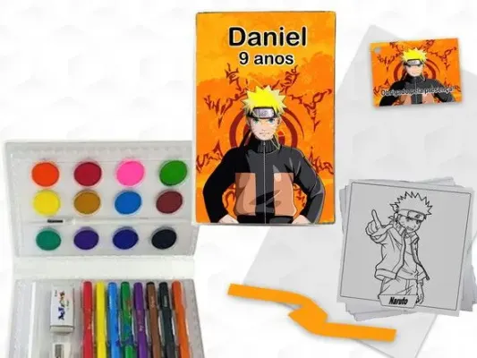 Estojo de Pintura Naruto Personalizado - artesanato de creativitybynina