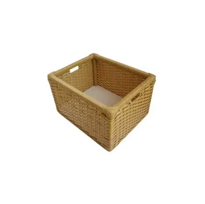 Kit c/ 3 Cestos Caixote Organizadores Sintético Bananeira - artesanato de Mundo Urbano