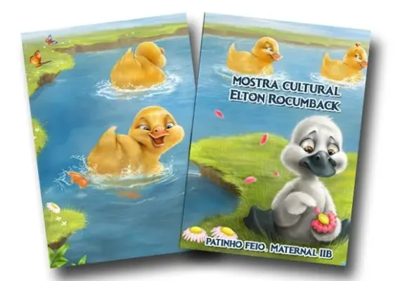 Revista colorir patinho feio 14x10 - artesanato de PAPCRIE