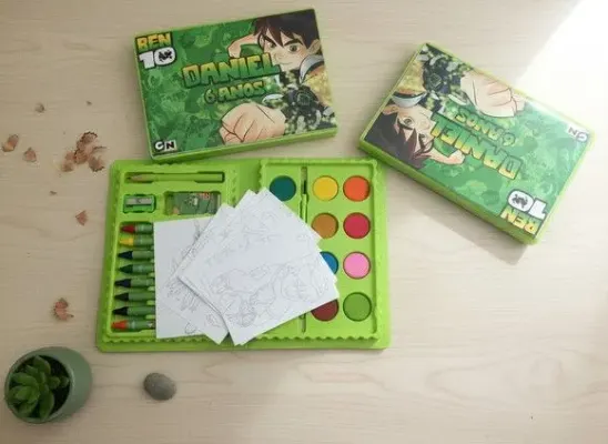 Estojo de Pintura - Ben 10 Personalizado - artesanato de Mi Papelaria Criativa