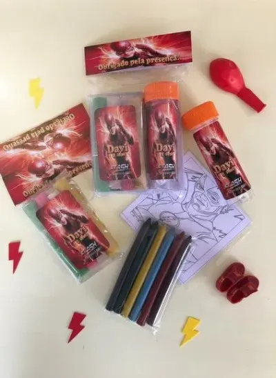 Kit Massinha + Giz + Bolha - Flash Personalizado - artesanato de Mi Papelaria Criativa
