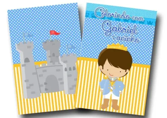 Revista colorir principe realeza 14x10 - artesanato de PAPCRIE