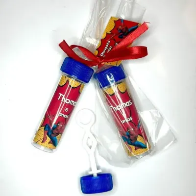 Bolinha de Sabão Herois Personalizada - artesanato de Mi Papelaria Criativa