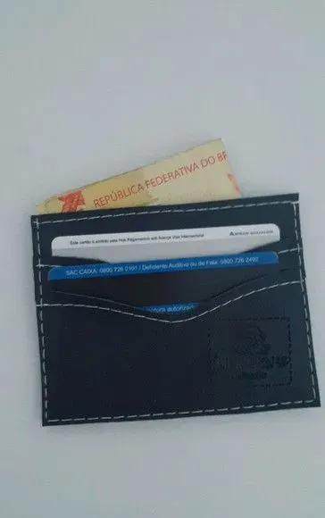 Carteira slim porta cartões masculina - artesanato de Innovare Studio