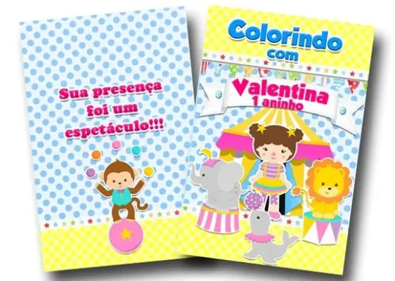 Revista De Colorir Circo 14x10 - artesanato de PAPCRIE