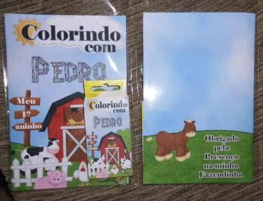 Kit Colorir Fazendinha - artesanato de PAPCRIE