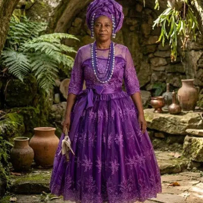 Roupa Orixa Nana - artesanato de Empório cor e amor
