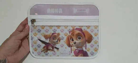 Case porta máscaras dupla face - Patrulha canina - artesanato de Innovare Studio