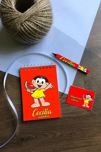 Bloquinho Magali Personalizado - artesanato de Mi Papelaria Criativa