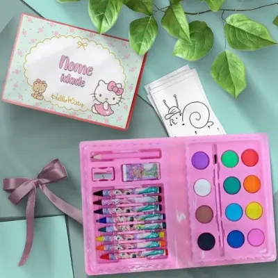 Estojo de Pintura - Hello Kit Personalizado - artesanato de Mi Papelaria Criativa