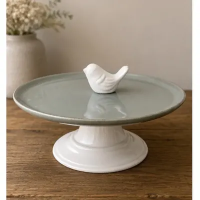 Prato com pé para doces e afins. - artesanato de Podentrar