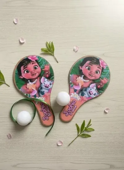 Raquete Ping Pong - Moana Baby - artesanato de Mi Papelaria Criativa